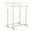 Clothes Racks 2 pcs Solid Oak Wood