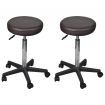 Office Stools 2 pcs Brown 35.5x98 cm Faux Leather