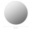 Frameless Mirror Round 30 cm Glass