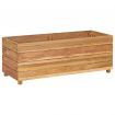 Planter 100x40x38 cm Recycled Teak and Steel