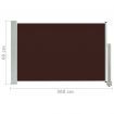 Patio Retractable Side Awning 60x300 cm Brown