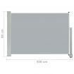 Patio Retractable Side Awning 80x300 cm Grey