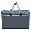 Foldable Cool Bag Grey 46x27x23 cm Aluminium