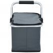 Foldable Cool Bag Grey 46x27x23 cm Aluminium