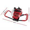 Giantz 80CC Post Hole Digger Motor Only Petrol Engine Red