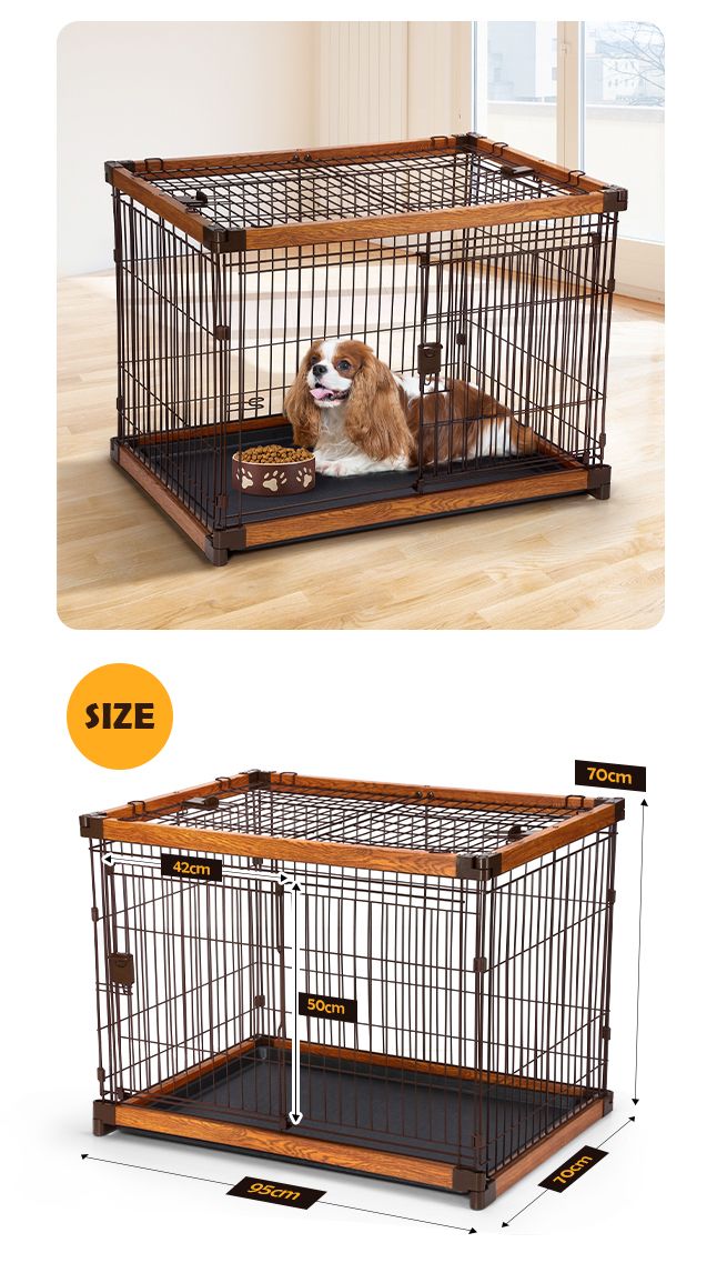 Dog Crate Puppy Playpen Doggy Cage Pet House Cat Kennel Home Enclosure