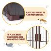 Dog Cage Crate Cat Kennel Doggy Playpen Puppy Enclosure Pet Home House Toilet Tray Wired XL