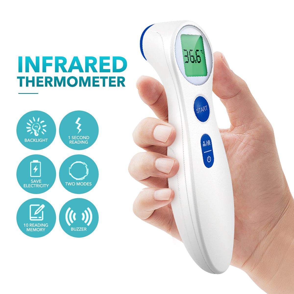 Non Contact Touchless Forehead Digital Infrared Thermometer Gun TGA AU approval ARTG No: 333150