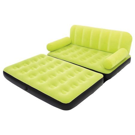 Bestway Air Couch Chair Air Sofa Bed Inflatable Mattresses Sleeping Mats AC Air Pump Green