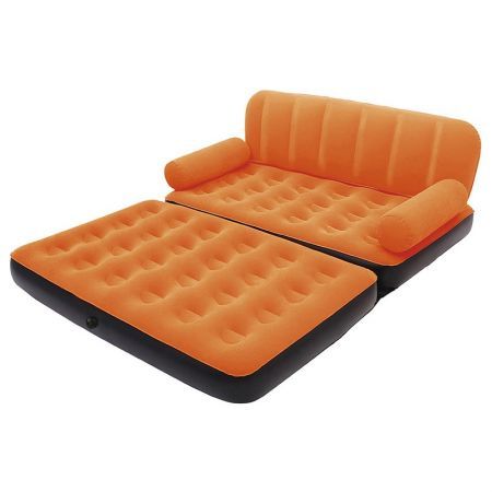 Bestway Air Couch Chair Air Sofa Bed Inflatable Mattresses Sleeping Mats AC Air Pump Orange
