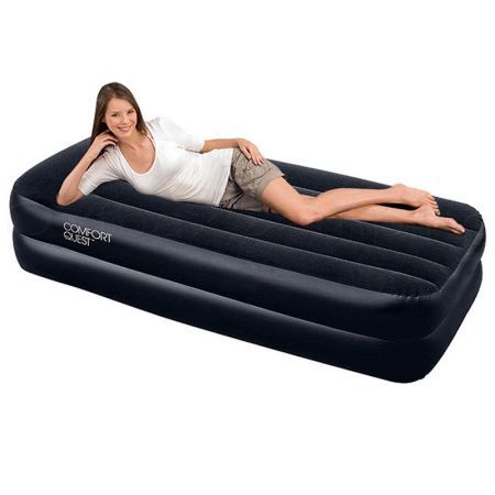 inflatable bed with built in electric pump