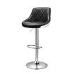 Adjustable Swivel Bar Stools PU Leather for Kitchen Cafe Counter Set of 2 w/ Backrest and Footrest