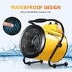 2-in-1 3000W Portable Electric Industrial Fan Heater Free Standing Carpet Dryer SAA Yellow