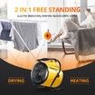 2-in-1 3000W Portable Electric Industrial Fan Heater Free Standing Carpet Dryer SAA Yellow