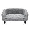 Dog Bed Pet Cat Sofa Doggy Couch Puppy Soft Cushioned Lounge Chaise Furniture Wood Frame Linen Fabric M