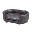 Large Dog Bed Luxury Cat Bed Doggy Soft Sofa Puppy Lounge Cushioned Couch Pet Furniture PVC Leather