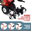 208cc Garden Tiller Cultivator 8HP 4 Stroke Rototiller