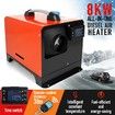 12V Diesel Air Heater All in One 8kW Parking Heater with LCD Remote Control Black and Red