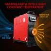 12V Diesel Air Heater All in One 8KW with LCD Intelligent Voice Remote Control Black and Red