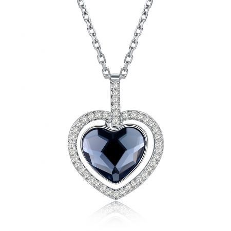 S925 Sterling Silver Heart Sterling Silver Necklace