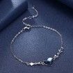 S925 Heart Sterling Silver Bracelet
