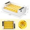 24 Egg Incubator Automatic Digital Hatching Chicken Pigeon Quail Eggs Hatcher Machine with LED Candling Lamps