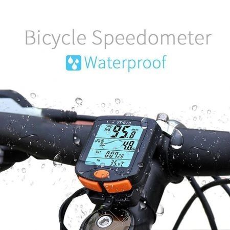 Waterproof Mountain Bike  LCD Display Digital Speedometer Odometer Code Table Backlight Cycling Speed Counter