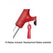 Kuller Replacement Plastic Blade - for Cordless Grass Trimmer Lawn Cutter, 10pcs