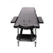 RelaxPro Portable Massage Table Adjustable Aluminium 2-Fold Beauty Therapy Black