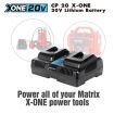 Matrix 20V Cordless Battery Charger 2.2A X-ONE Lithium Dual Garden Power Tools