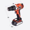 Matrix Power Tools 20V Cordless Brushed Drill Driver Skin Only NO Battery Charger