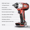 Matrix Power Tools 20V Cordless Brushless Impact Wrench Skin Only NO Battery Charger