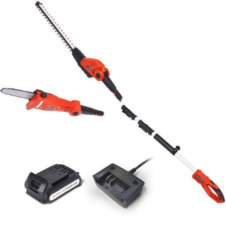 Matrix 20V Pole for Garden Pole Chainsaw Hedge Trimmer Electric Garden Tool 2in1