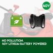 NEW Matrix 40V Lawn Mower Cordless Lawnmower 2x 1.5Ah Lithium Battery & Charger