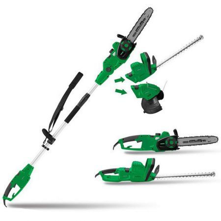 Matrix Electric Garden Tools Pole Chainsaw Hedge Trimmer Grass Line Whipper Snipper Combo Kit
