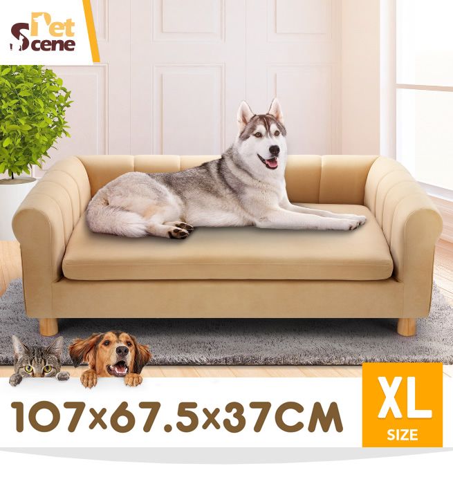 grey soft dog bed