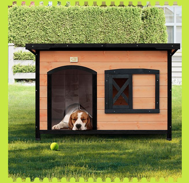 Petscene XL Square Dog House Kennel w/ Lift-up Roof 3 Doors | Crazy Sales