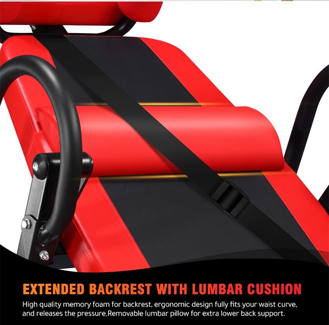 Genki Heavy Duty Folding Inversion Gravity Table 180-Degree Inversion ...