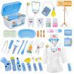 Doctor Pretend Play Equipment, Dentist Kit for Kids, Doctor Play Set with Case