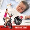 GENKI Spin Exercise Bike Indoor Cycling Bike Training Bicycle with LCD Monitor Black