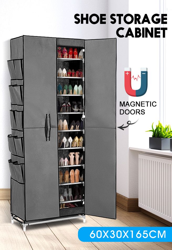 40 Pairs 10 Tier Metal Stackable Shoe Rack Shoe Organizer