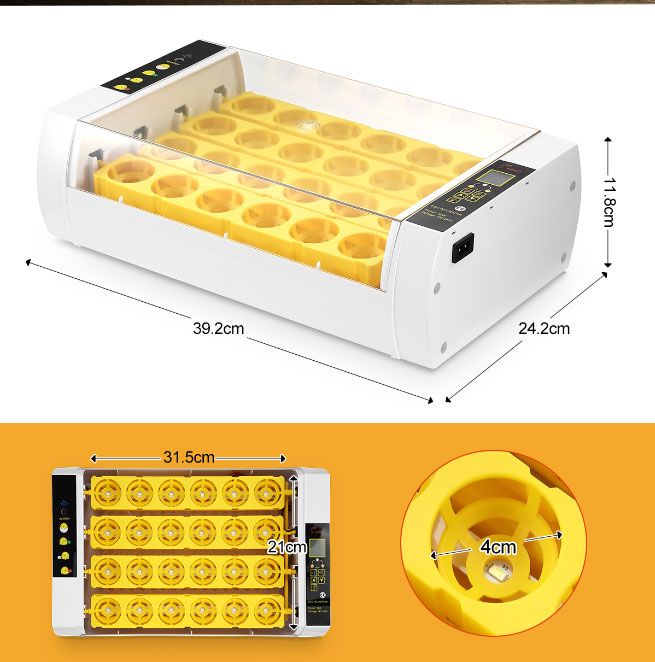 Automatic 24 Egg Incubator Digital Hatching Chicken Duck ...