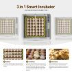 Digital Fully Automatic Egg Incubator 36-120 Eggs Poultry Hatcher Chicken Duck Bird Auto Turning