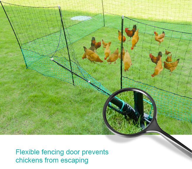 Chicken Fence Poultry Net Ducks Netting Geese Fencing Hens Mesh Coop 15 ...