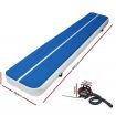 Everfit 6X1M Inflatable Air Track Mat 20CM Thick with Pump Tumbling Gymnastics Blue