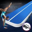 Everfit 6X1M Inflatable Air Track Mat 20CM Thick with Pump Tumbling Gymnastics Blue