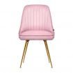 Artiss Dining Chairs Set of 2 Velvet Channel Tufted Pink