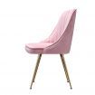 Artiss Dining Chairs Set of 2 Velvet Channel Tufted Pink