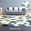 2x3m Large Floor Rug Super Soft Short Area Rug Multi-Striped Carpet Floor Mat Lounge Space