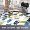 2x3m Large Floor Rug Super Soft Short Area Rug Multi-Striped Carpet Floor Mat Lounge Space